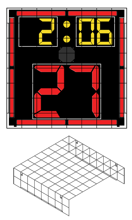 Protective Cage Fair-Play ST-1428-4 Shot Timer