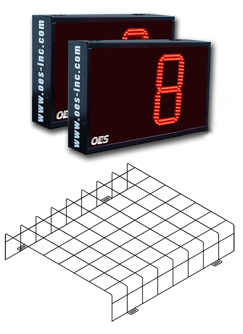 Protective Cage for 2' 6"W x 2' 1"H x 4"D Shot Clock