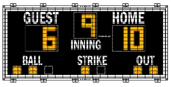 Baseball Scoreboard Cages