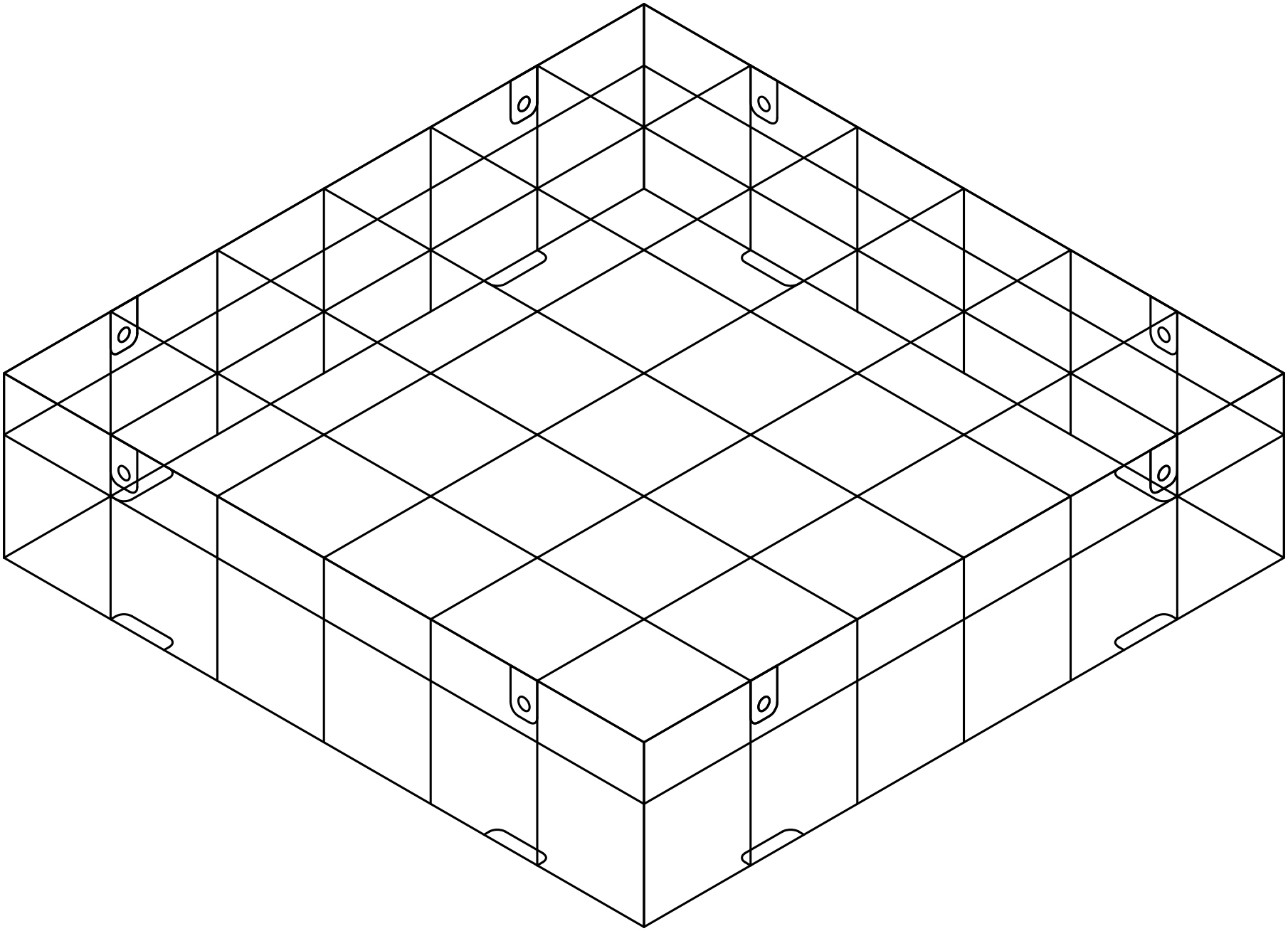 24" x 24" x 6" Cage 4-Sides