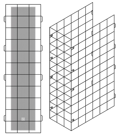 Cage for Electro-Voice LRC-2100 Loudspeaker 15% Tilt