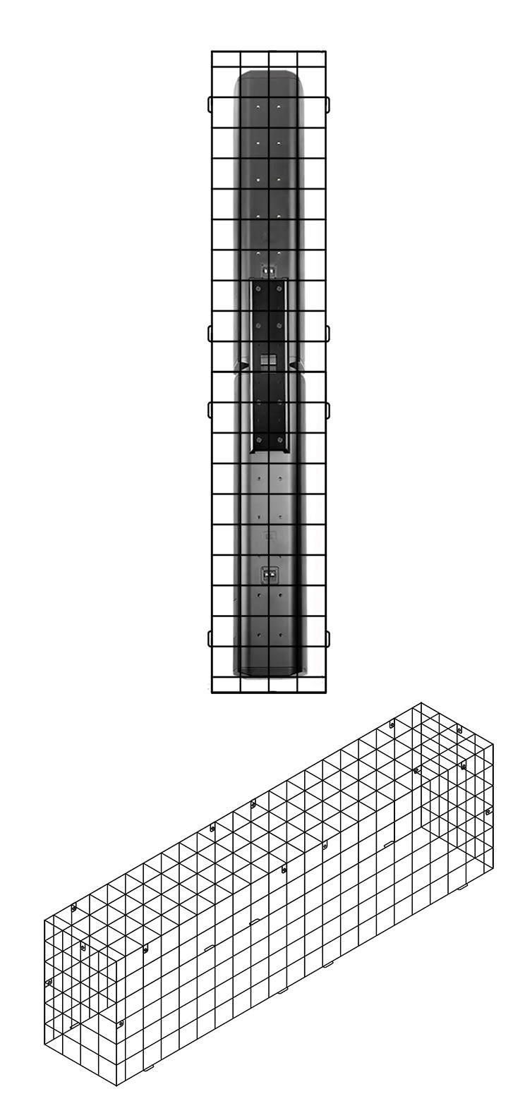 Cage for 9' x 5' Scoreboard Extra Depth